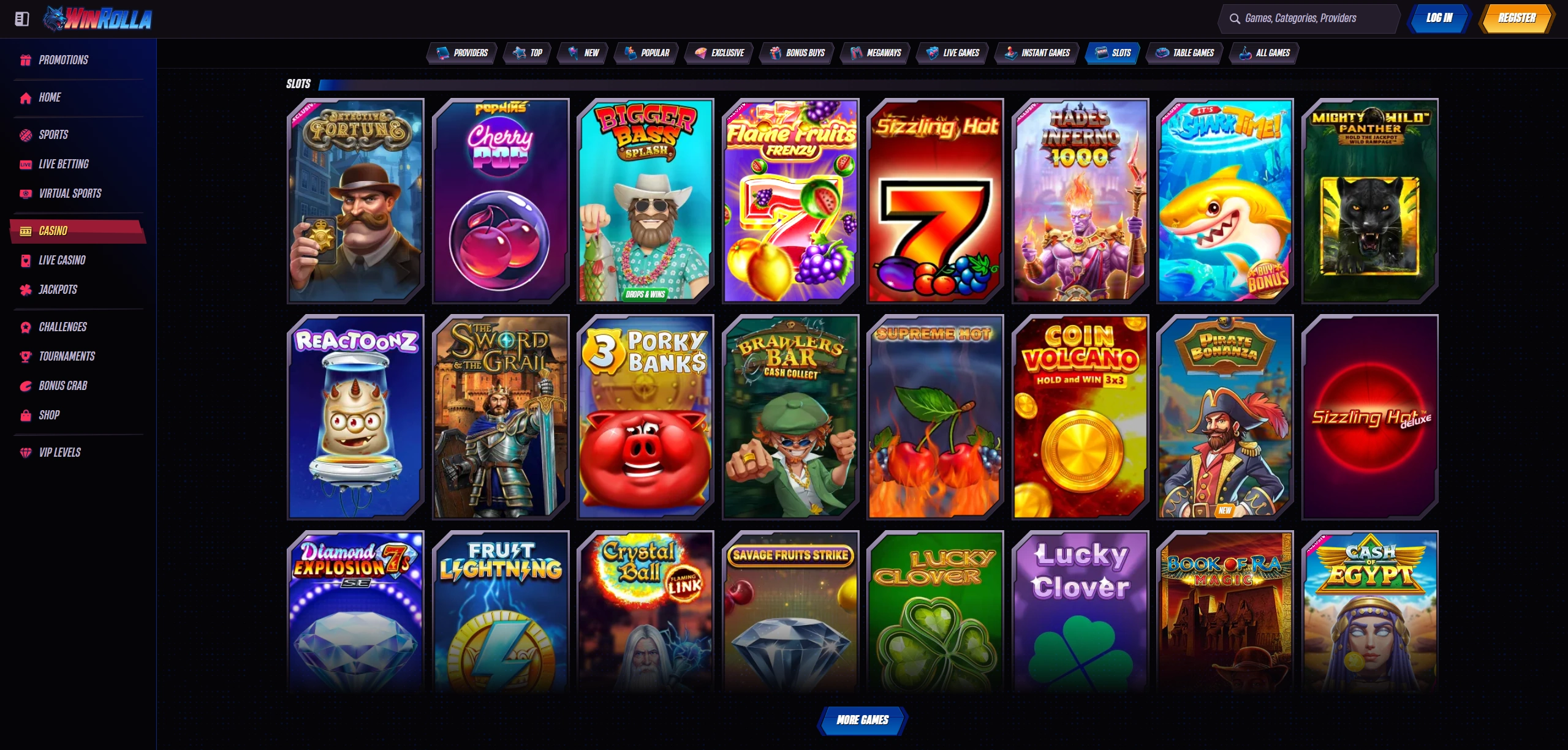 Jugar Slots en WinRolla Casino